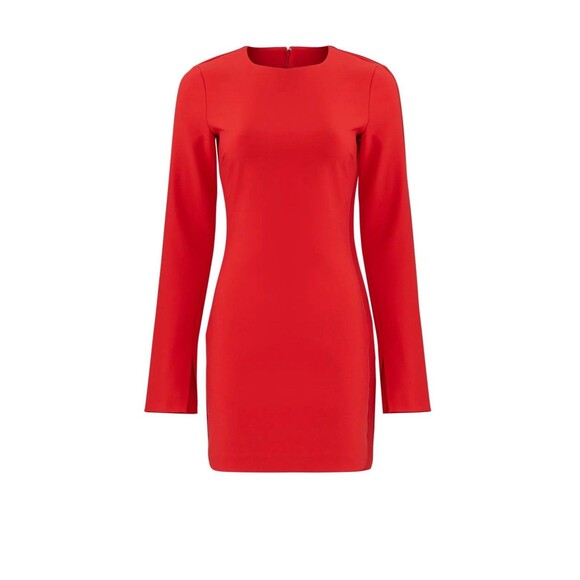 Likely Long Sleeve “Manhattan” Dress Size 4 Red - Picture 3 of 10